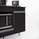 Ver imagem 7 de Balcão Multiuso para Cooktop 4 Bocas Georgia Preto - Lumil Móveis
