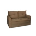 Ver imagem 1 de Sofá Pequeno 02 Lugares 150cm Mobi Suede Cappuccino Herrero
