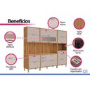 Ver imagem 5 de Kit Modulado 7 Peças Eloise CZ599 Cinamomo/Titanium MGM