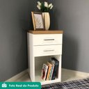 Ver imagem 6 de Kit 2 Gaveteiros Escritorio 2 Gavetas 40x75 cm Olmo Branco Artany