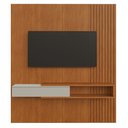 Ver imagem 3 de Painel Ímperium Ripado para TV 65" com Nicho Mavaular:Naturalle/Off