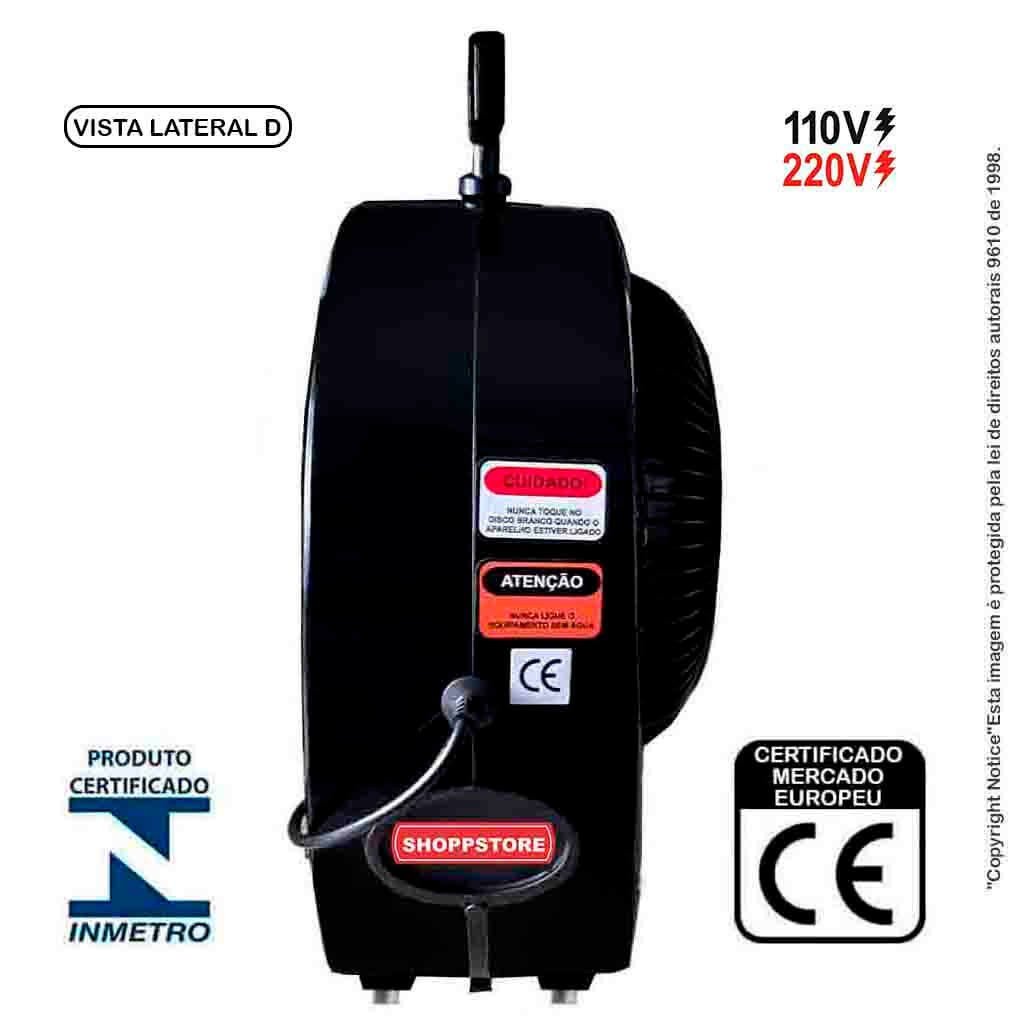 Climatizador de Ar para 20m2 Portátil Turbo by Shoppstore:110V/Preto - 3