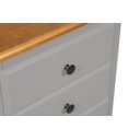 Ver imagem 5 de Mesa de Cabeceira Luis Xv 3 Gavetas - Cinza