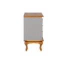 Ver imagem 4 de Mesa de Cabeceira Luis Xv 3 Gavetas - Cinza