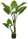 Ver imagem 1 de Planta Arvore Artificial Alocasia Real Toque C/pote X10 Verde 1,3m