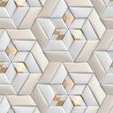 Ver imagem 3 de Papel de Parede 3d - Geométrico 3d 23 Arte Destaque 3 Metros