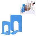 Ver imagem 1 de Suporte Apoio Decorativo para Livros Kit 2 Unidades Organizador de Documentos Cds e Dvds Azul