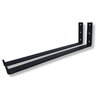 2 Suportes Mão Francesa Formato L 40cm Fixo de Parede para Prateleira Suspensa Aço Preto - 1