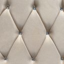 Ver imagem 3 de Cabeceira King Size Cama Box de Casal Quarto Estofada Barcelona 198cm:corino Bege Claro