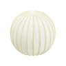 Escultura Esfera em Ceramica Decorativo Branco e Creme 20cm - 1