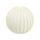Ver imagem 1 de Escultura Esfera em Ceramica Decorativo Branco e Creme 20cm