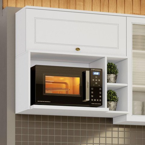 Aéreo Micro-ondas Amy Branco Hp Casa 812 Branco Hp