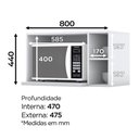Ver imagem 3 de Aéreo Micro-ondas Amy Branco Hp Casa 812 Branco Hp