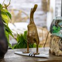 Ver imagem 1 de Escultura Pato Surfista em Bambu Importado de Bali - 40cm