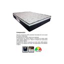 Ver imagem 5 de Cama Box c/Auxiliar Casal: Colchão Ortopédico Orthoflex Foggia Sogni + Base CRC Courano Black(138x18