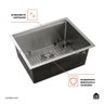 Cuba Para Cozinha Gourmet Inox Workstation Com Acessórios Aruá Pingoo.casa - Prata - 3
