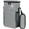 Bolsa Termica para 2 Garafas de Vinho / Espumante - Cinza - 4