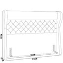 Ver imagem 6 de Kit Cabeceira Cama Box Casal 195 Cm Madrid com Puff Recamier Santorini P05 Couríssimo Preto - Lyam D