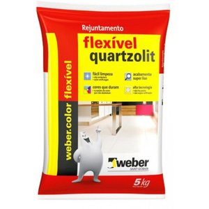Rejunte Flexível 5kg Várias Cores Quartzolit:Preto Grafite