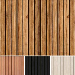 Papel Parede Ripado Madeira Rustica Adesivo 5mX45cm Lavável - 2