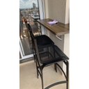 Ver imagem 3 de Banqueta para Cozinha e Bancada de Bar em Alumínio e Tela Sling