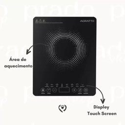 Cooktop Indução 1 Boca Agratto 1200w Preto - 12