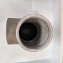 Ver imagem 4 de Vaso em Ceramica Minimalista Texturizado Bege 19cm