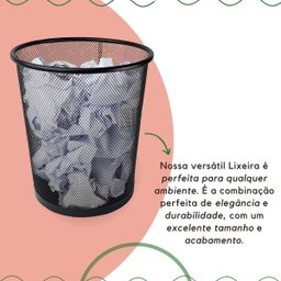 Cesto Lixeira Preto 10l - 2