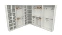 Ver imagem 2 de Kit Armário Closet Modulado M23 (colmeia, loja, Expositor, sapateira, roupa, organizador) VETORIAL M