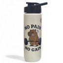 Ver imagem 2 de Garrafa Água Squeeze Capivara Treino no Pain 700ml Academia Preta