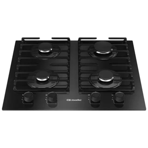 Cooktop 4 Bocas a Gás Mesa de Vidro Grades de Ferro Fundido Mcg4bm Bivolt Mueller