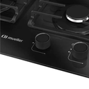 Ver imagem 5 de Cooktop 4 Bocas a Gás Mesa de Vidro Grades de Ferro Fundido Mcg4bm Bivolt Mueller