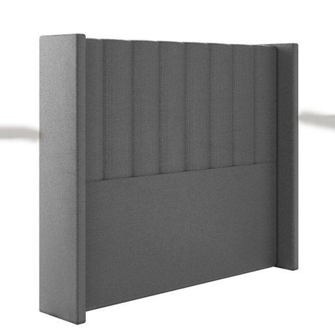 Cabeceira Estofada King 195 Cm Turquesa Corino Preto