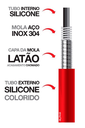 Ver imagem 6 de Torneira Cozinha Parede Flexível Color Red C-72