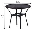 Ver imagem 6 de Kit 4 Cadeiras Alumínio e Mesa Tampo Varanda Piscina Jardim Trama Original