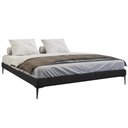 Ver imagem 4 de Cama Queen Base Box 158cm Pés Ferro Susano Veludo Preto Z04 - Mpozenato