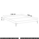 Ver imagem 5 de Cama Queen Base Box 158cm Pés Ferro Susano Veludo Preto Z04 - Mpozenato