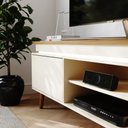 Ver mais imagens de Rack para TV até 75 Polegadas Kaia com 2 Portas com LED - Babus