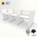 Ver imagem 4 de Mesa de Trabalho Call Center para 6 Pessoas 2,77m Branco F5 Cor:branco