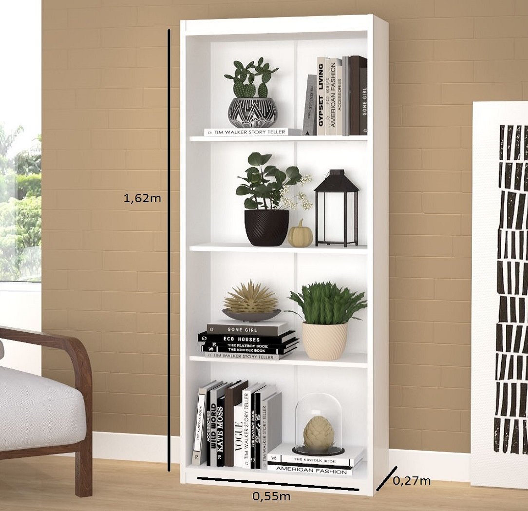 Lavanderia Armário Branco Com Prateleiras Multiuso - 4