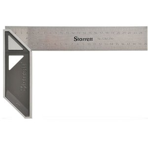 Esquadro para Carpinteiro com Cabo Aluminio 350mm - 53m350s - Starrett Esquadro Carpinteiro Cabo Alu