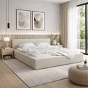 Ver imagem 1 de Cama Estofada Siena Tamanho de Casal com Design Moderno Luxo