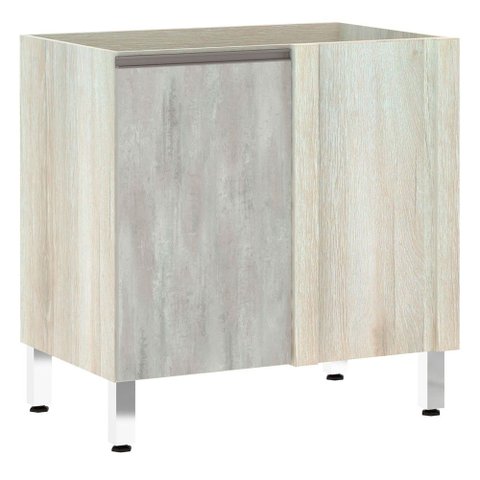 Balcão de Cozinha sem Tampo Canto Reto Luciane 80cm 1 Porta Luci Luciane Móveis