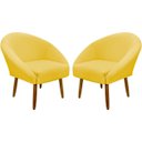 Ver imagem 1 de Kit 2 Poltronas Decorativa para Sala Recepção Manicure Consultório Stella Suede