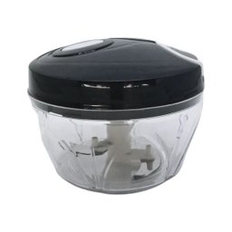 Mini Processador e Triturador de alimentos 3 lâminas multiuso:Preto - 2