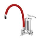 Ver imagem 1 de Torneira Filtro Gourmet Flexível Colorido Parede Luxo 1/4 V:vermelho