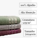 Ver imagem 3 de Jogo de Toalhas 4 Peças Groh Marselha 100% Algodão Azul