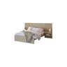 Cama Casal Com Painel Ripado e 2 Mesas de Cabeceira Milla - Hanover Robel Móveis Cama Casal Milla - 3