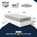 Ver imagem 4 de Cama Box com Colchão de Molas Ensacadas Ortobom One Face Plenno Superpocket Solteiro 88cm