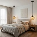 Ver imagem 3 de Pendente Moderno Glass Vidro Âmbar 20cm C Lâmp LED